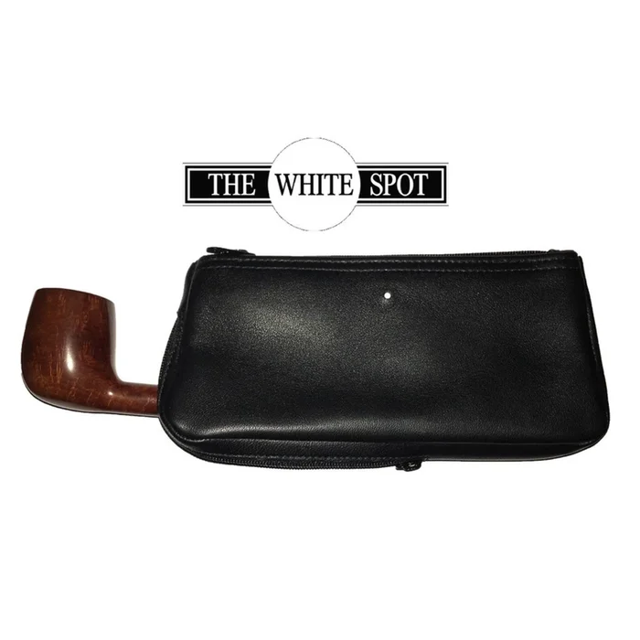Alfred Dunhill – White Spot – Black 1 Pipe Combination Pouch (PA2004)
