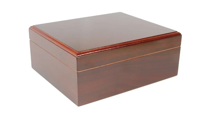 Capri – Mahogany Cigar Humidor – Holds 20-50 Cigars