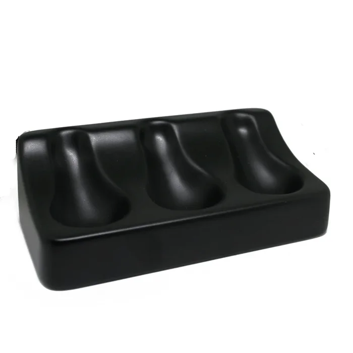 Chacom – Ceramic Triple Pipe Stand – Black