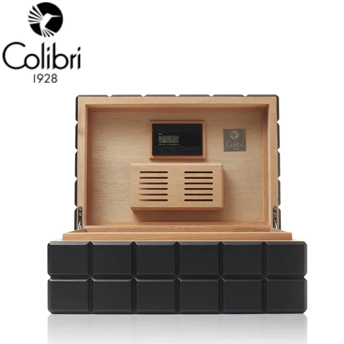 Colibri Heritage Humidor – 100 to 125 Cigar Capacity – Black