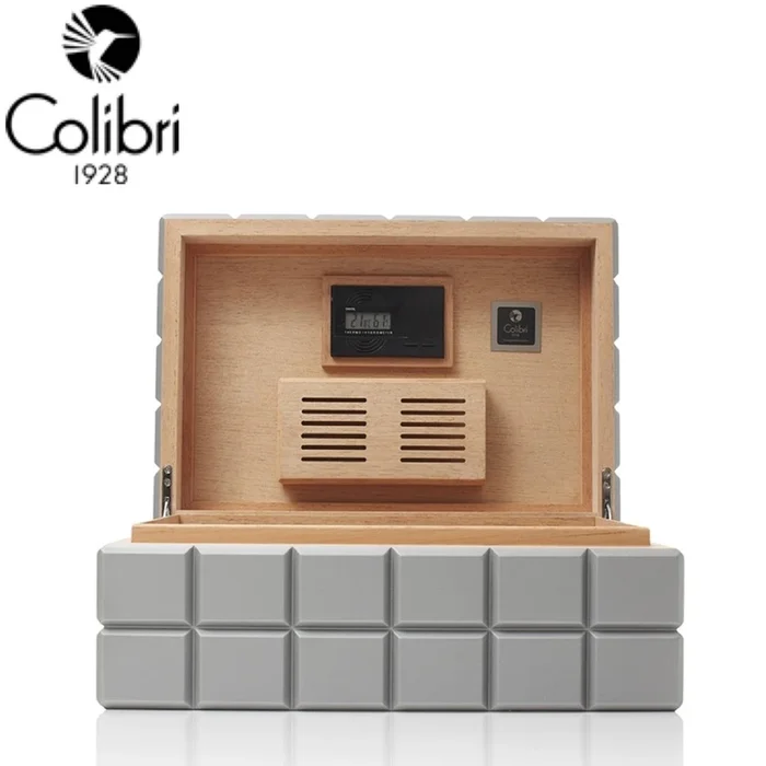 Colibri Heritage Humidor – 100 to 125 Cigar Capacity – Grey