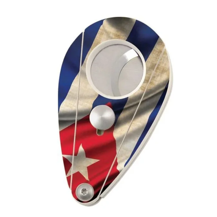 Cuban Flag Cigar Cutter – Twin Blade – 54 Ring Gauge
