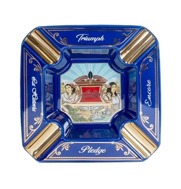 E.P. Carrillo Blue 4 Cigar Ashtray