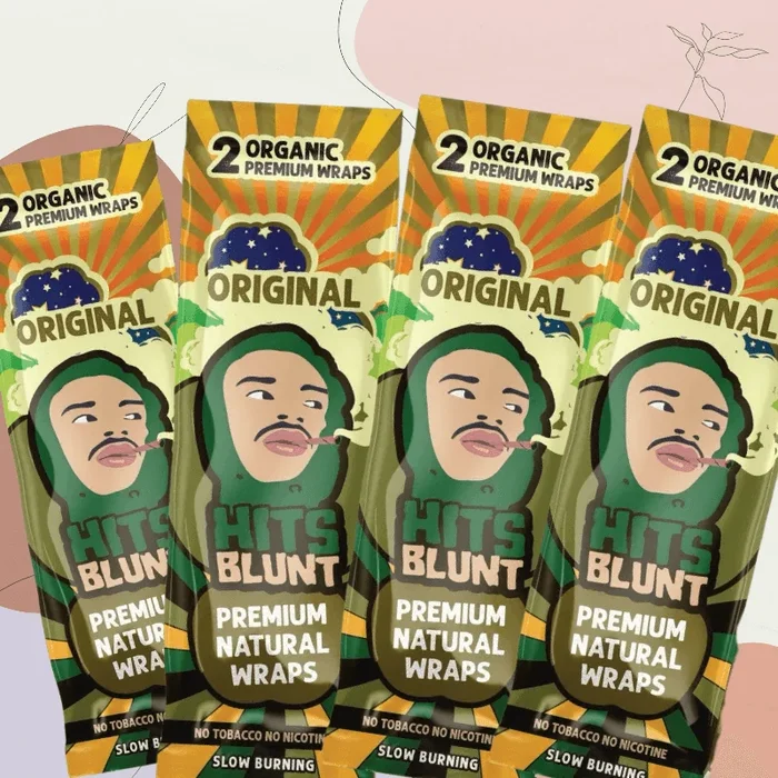 Hits Blunt Organic Premium Rolling Paper Wraps – 4packs