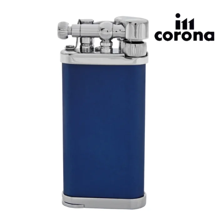IM Corona – Old Boy Blue & Chrome Pipe Lighter (64-3109)