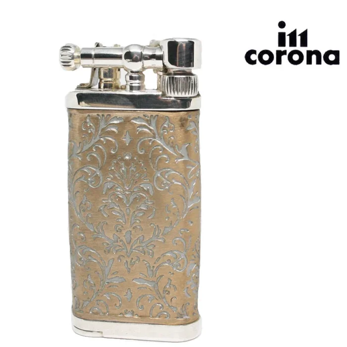 IM Corona – Old Boy Rocco Copper Silver Pipe Lighter (64-4011)
