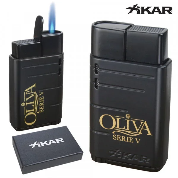 Oliva Serie V Xikar Linea Torch Lighter – Black