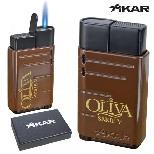 Oliva Serie V Xikar Linea Torch Lighter – Brown