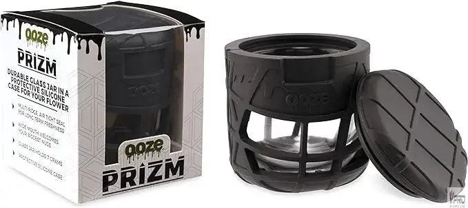 Ooze Prizm Flower Glass Storage Jar