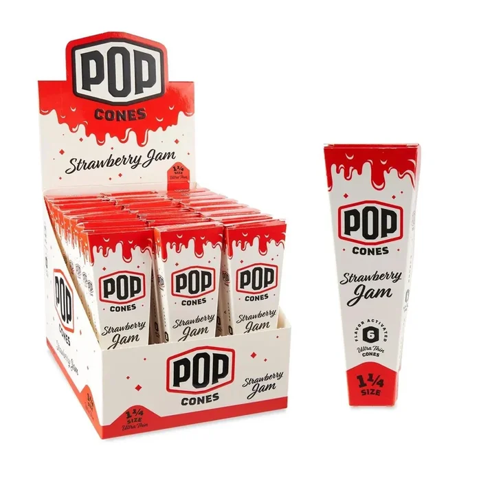 Pop Cones Ultra Thin 1 1/4 Size Cones – Pack of 6