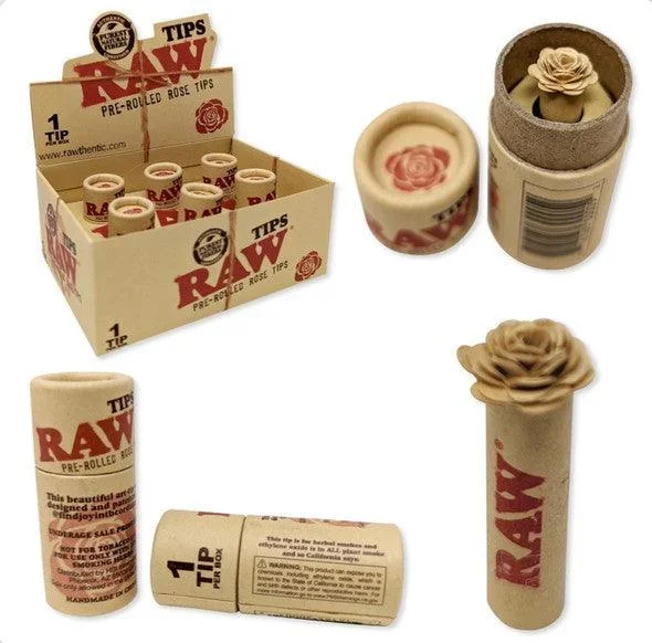 RAW Pre-Rolled Rose Tips