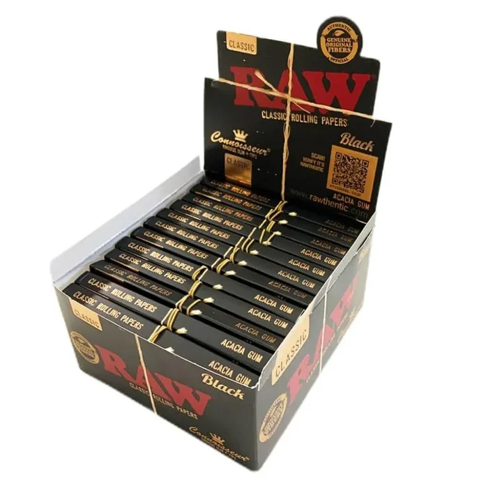 RAW Rolling Papers – Connoisseur King Size Slim + Tips