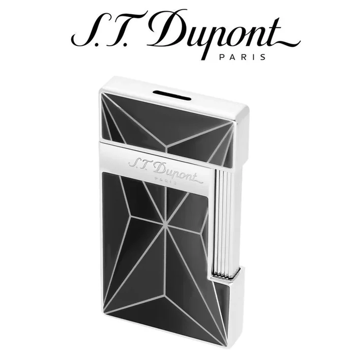 S.T. Dupont – Fire X – Slimmy – Black & Chrome – Jet Torch Lighter