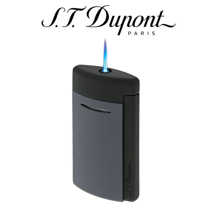 S.T. Dupont – MiniJet – Single Jet Torch Lighter – Black & Matte Grey – Sale