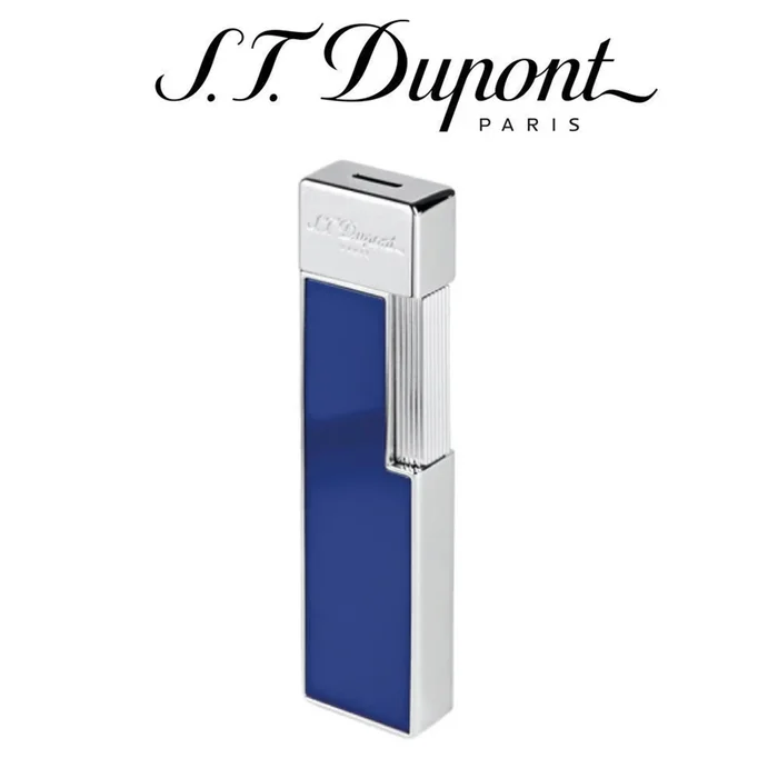 S.T. Dupont – Twiggy – Blue & Chrome – Jet Torch Lighter