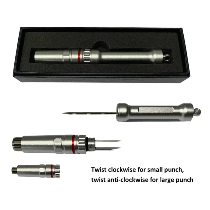 Silver Cigar Drill & Puncher – Punch sizes 8mm & 11mm – 100mm Drill