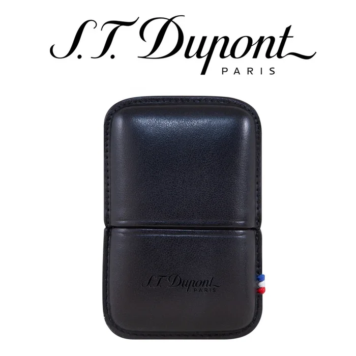 ST Dupont – Black Leather Lighter Case – For Ligne 2