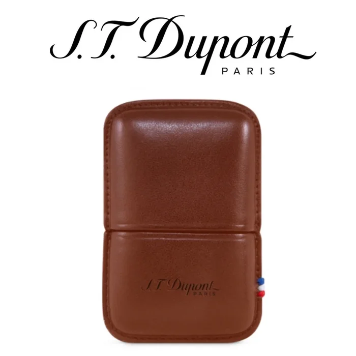 ST Dupont – Brown Leather Lighter Case – For Ligne 2
