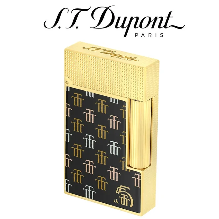 ST Dupont – Trinidad 55th Anniversary Collection – Ligne 2 Black & Gold Double Soft Flame Lighter