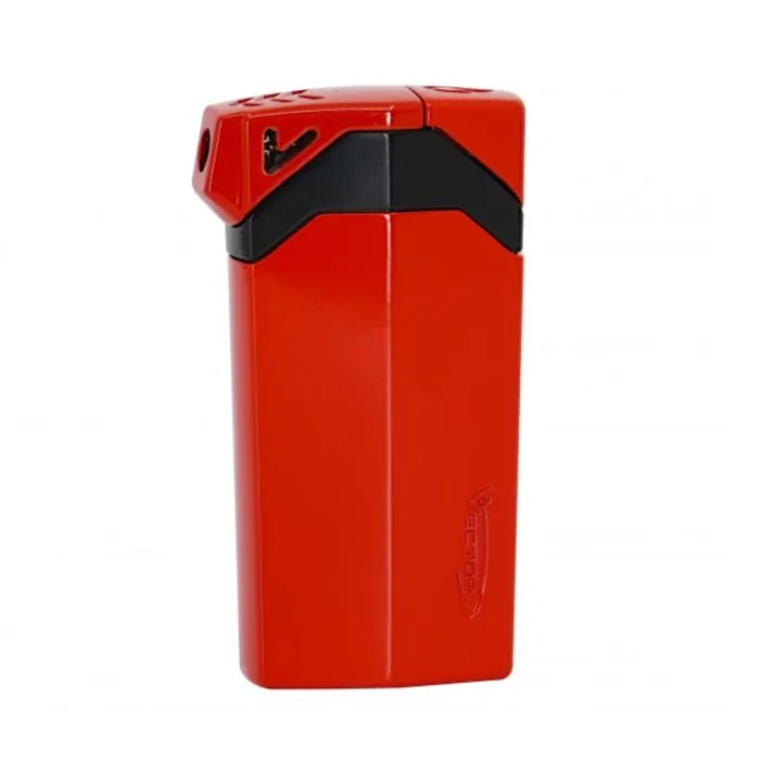 Vector – Guardian – Soft Flame Pipe Lighter & Single Jet Cigar Lighter – Red