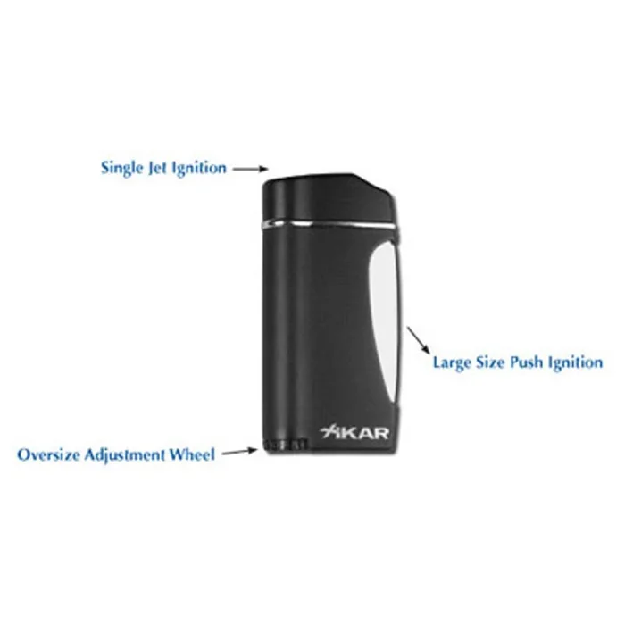 Xikar – Executive II Single Jet Flame Lighter – Blue