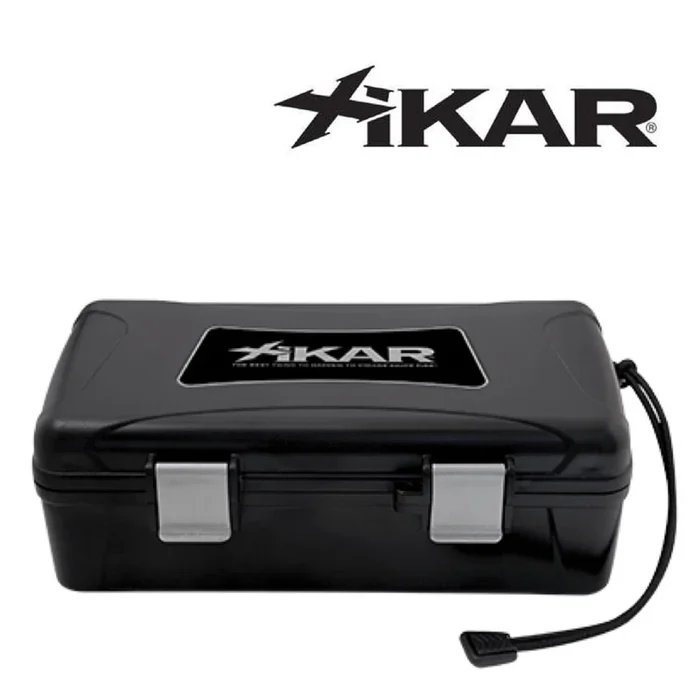 Xikar – Travel Humidor Case – Black – 10 Cigar Capacity