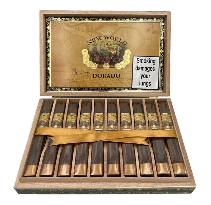 A J Fernandez – New World Dorado – Toro – Box of 10 Cigars