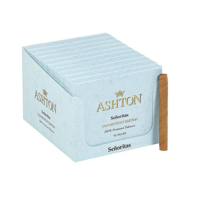 Ashton Small Cigars Senoritas Connecticut – Blue Box