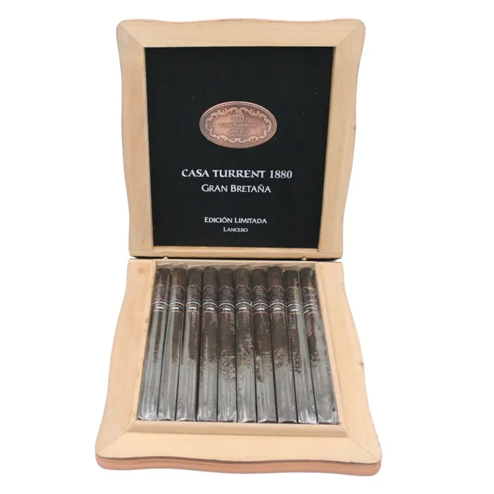 Casa Turrent – 1880 Gran Breta??a Edicion Limitada – Lancero – Box of 10 Cigars