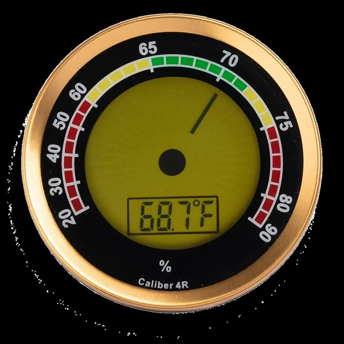 Cigar Oasis – Caliber 4R Gold – Digital Hygrometer