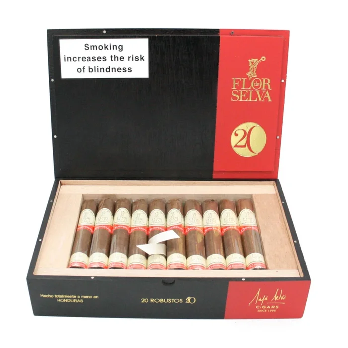 Flor De Selva – Aniversario No 20 – Robusto – Box of 20 Cigars