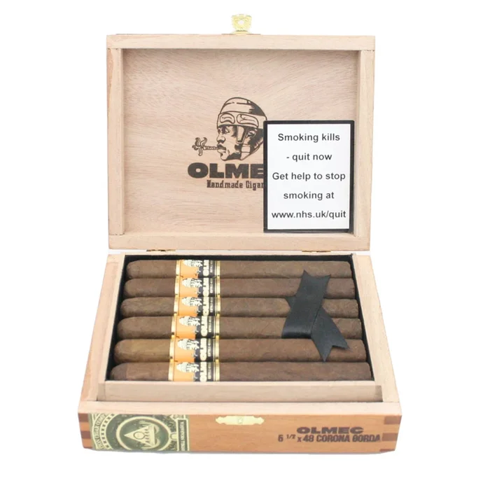 Foundation Cigars – Olmec Claro – Corona Gorda – Box of 12 Cigars