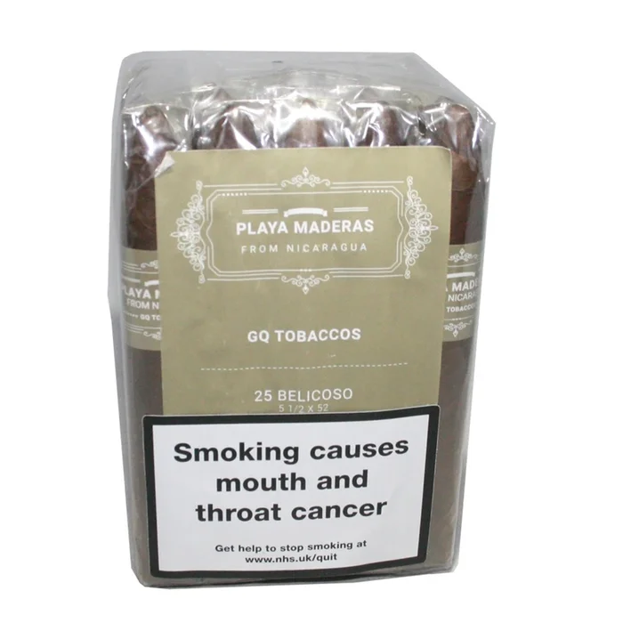 GQ Tobaccos – Playa Maderas – Belicoso – Bundle of 25 Cigars