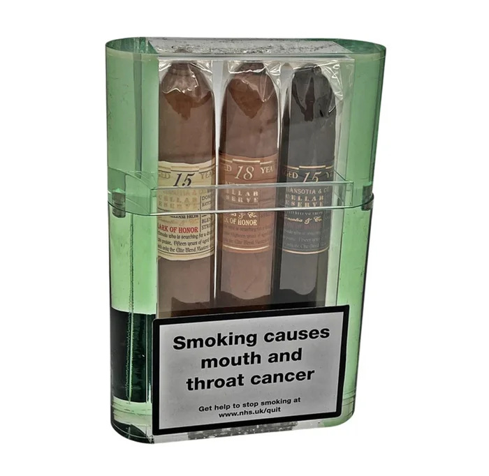 Gurkha – Cellar Reserve Kraken – Acrylic Gift Box – Sampler of 3 Cigars