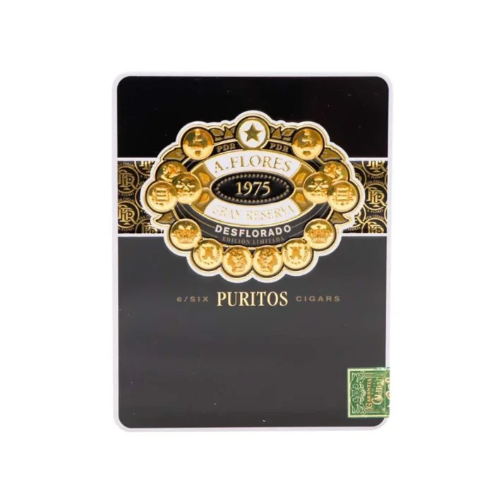 PDR Cigars – A.Flores Gran Reserva Desflorado – Puritos – Tin of 6 Cigars