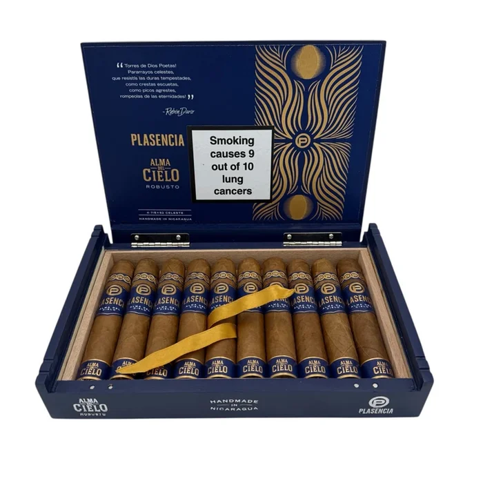 Plasencia – Alma Del Cielo – Celeste Robusto – Box of 10 Cigars