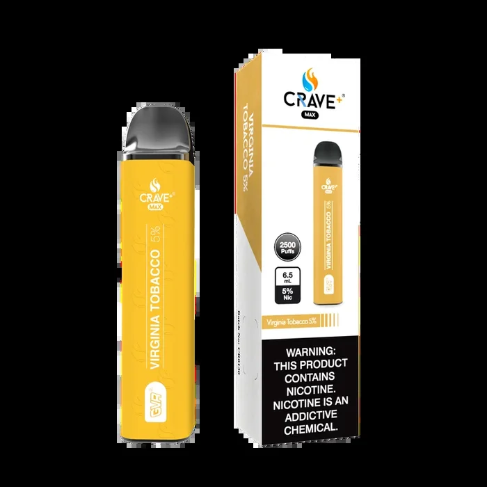 Crave Max 2500 – Virginia Tobacco 5%