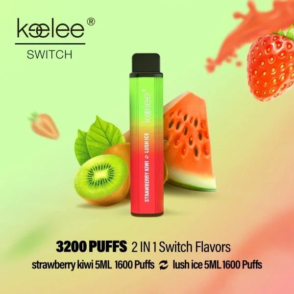 keelee Switch Strawberry Kiwi & Lush Ice 2-in-1 Disposable Pods