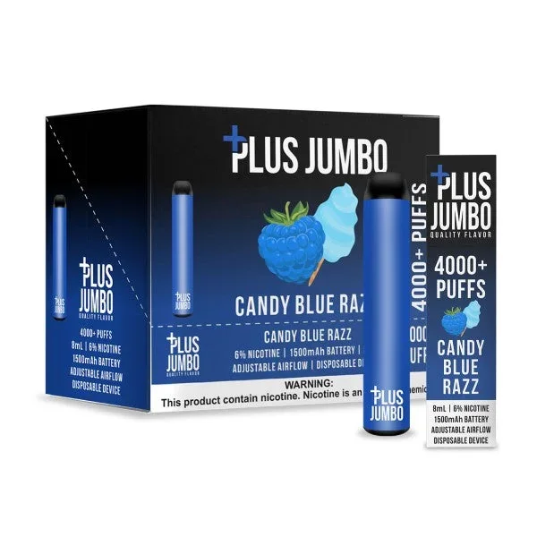 Plus Jumbo Disposable Device – Candy Blue Razz