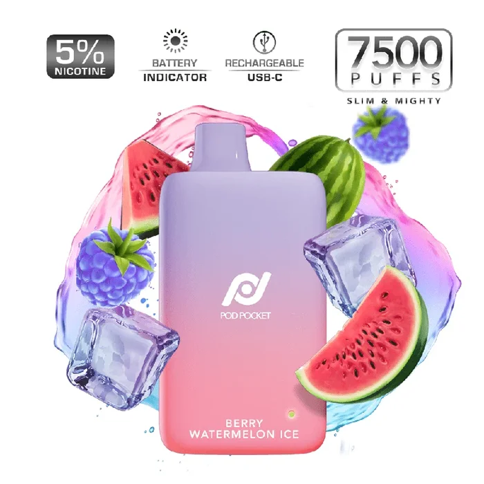 Pod Pocket 7500 – Berry Watermelon Ice