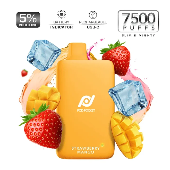 Pod Pocket 7500 – Strawberry Mango Ice