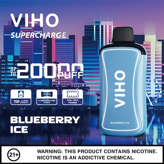 VIHO Supercharge 20k – Blueberry Ice
