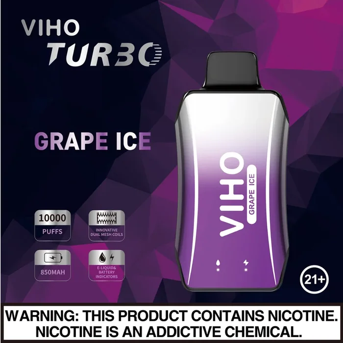 VIHO Turbo 10k – Grape Ice