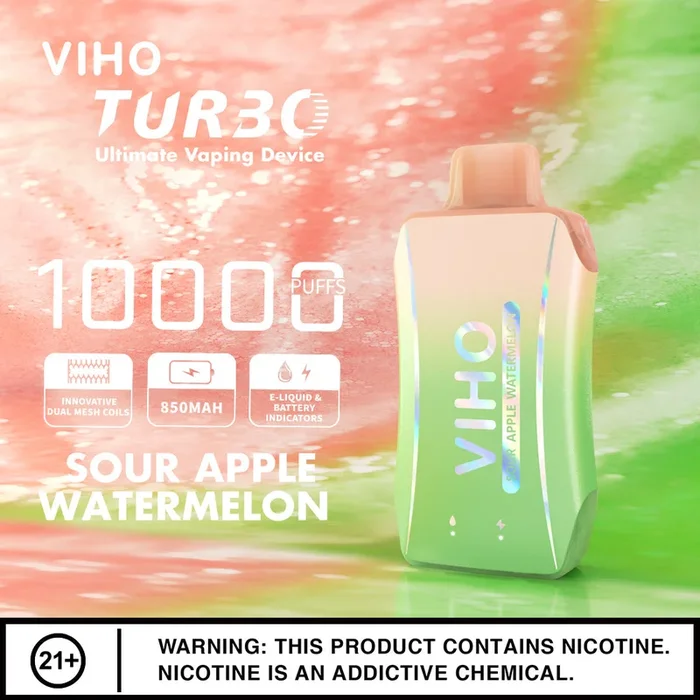 VIHO Turbo 10k – Sour Apple Watermelon