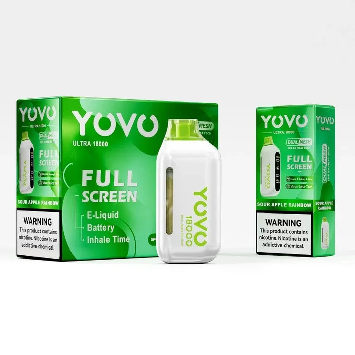 YOVO Ultra 18000 – Sour Apple Rainbow