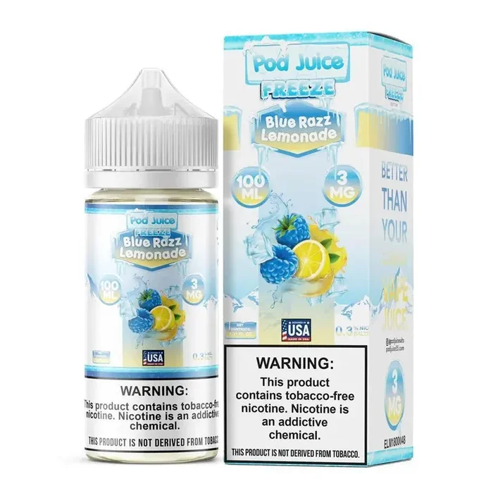 Blue Razz Lemonade Freeze – POD Juice Synthetic 100mL