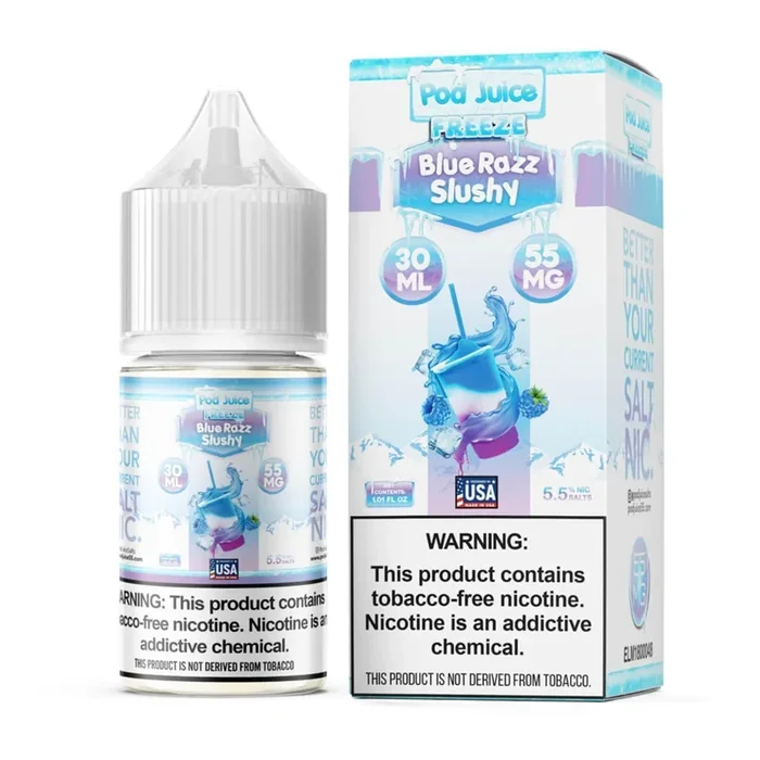 Blue Razz Slushy Freeze – POD Juice Synthetic Salt 30mL
