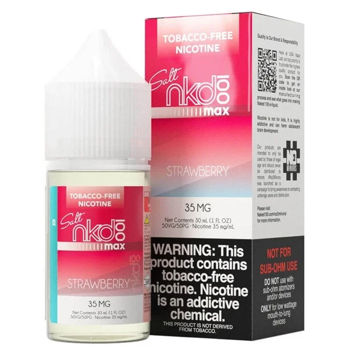 Cool Strawberry Mint Nic Salt Vape Juice – Naked 100 MAX Strawberry Ice Salt E-juice 30ml – VAPE HK SHOP | WHOLESALE
