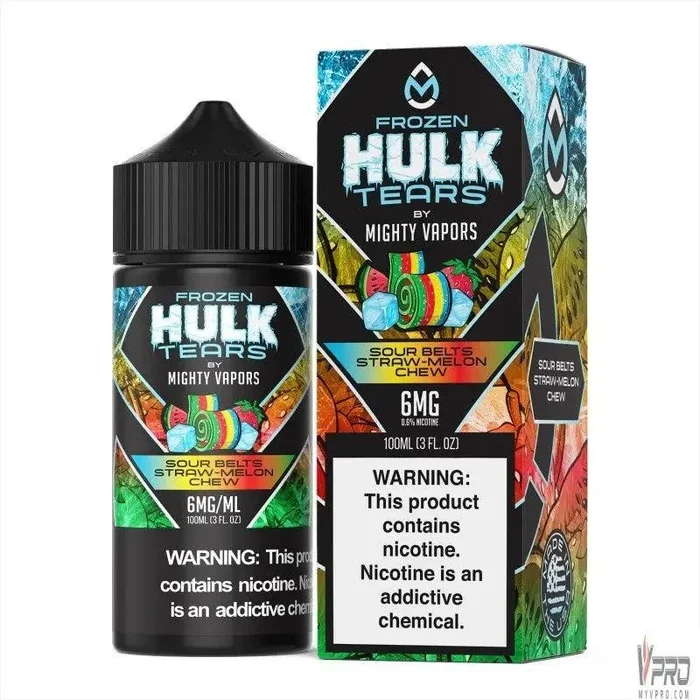 Frozen Sour Belt Straw-Melon Chew – Hulk Tears 100mL