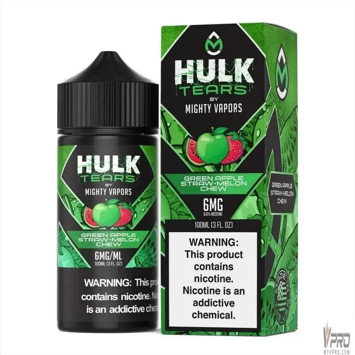 Green Apple Straw Melon Chew – Hulk Tears 100mL